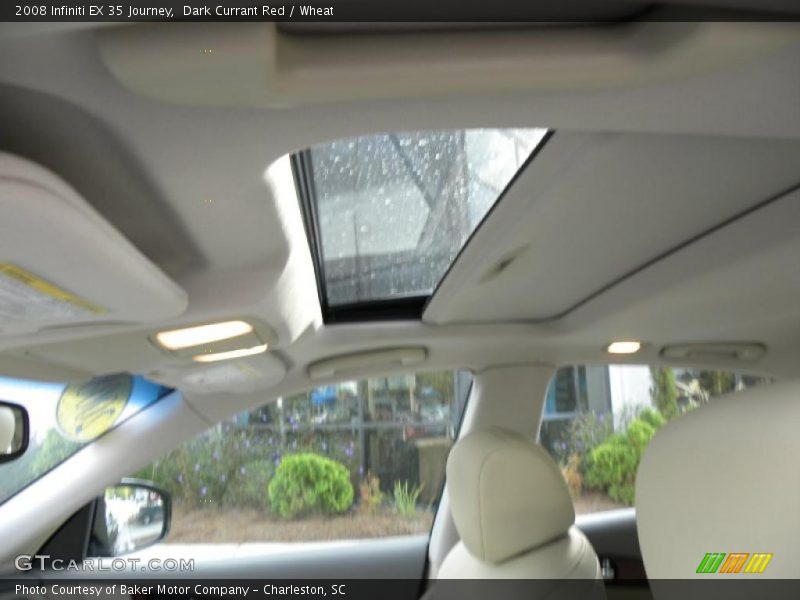 Dark Currant Red / Wheat 2008 Infiniti EX 35 Journey