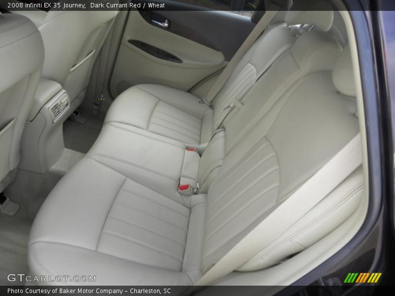 Dark Currant Red / Wheat 2008 Infiniti EX 35 Journey