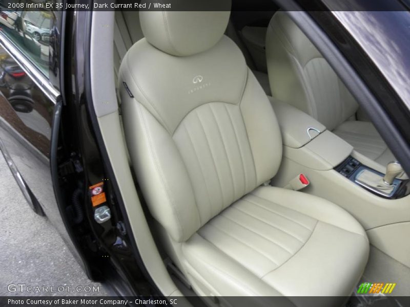 Dark Currant Red / Wheat 2008 Infiniti EX 35 Journey