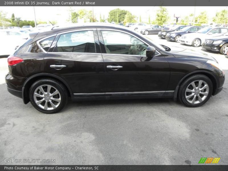 Dark Currant Red / Wheat 2008 Infiniti EX 35 Journey