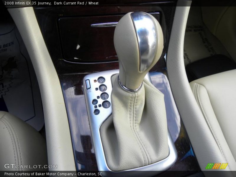 Dark Currant Red / Wheat 2008 Infiniti EX 35 Journey