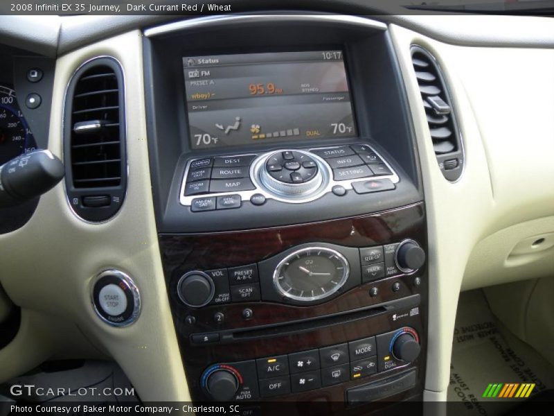 Dark Currant Red / Wheat 2008 Infiniti EX 35 Journey