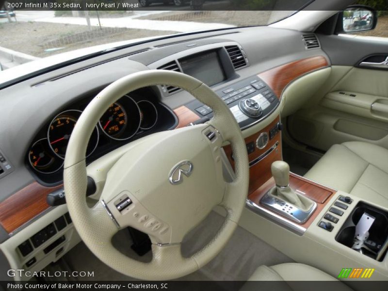 Ivory Pearl / Wheat 2007 Infiniti M 35x Sedan