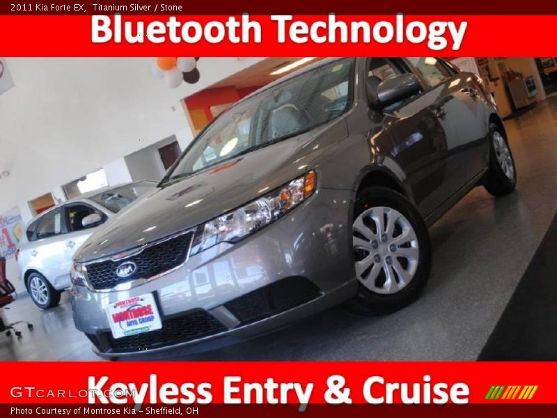 Titanium Silver / Stone 2011 Kia Forte EX