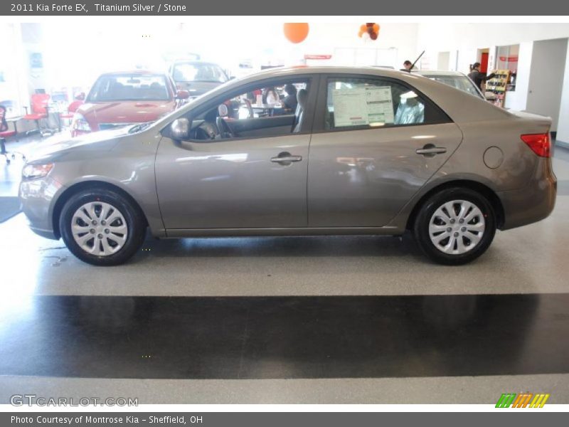 Titanium Silver / Stone 2011 Kia Forte EX