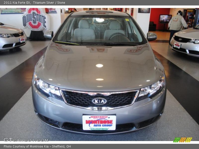 Titanium Silver / Stone 2011 Kia Forte EX