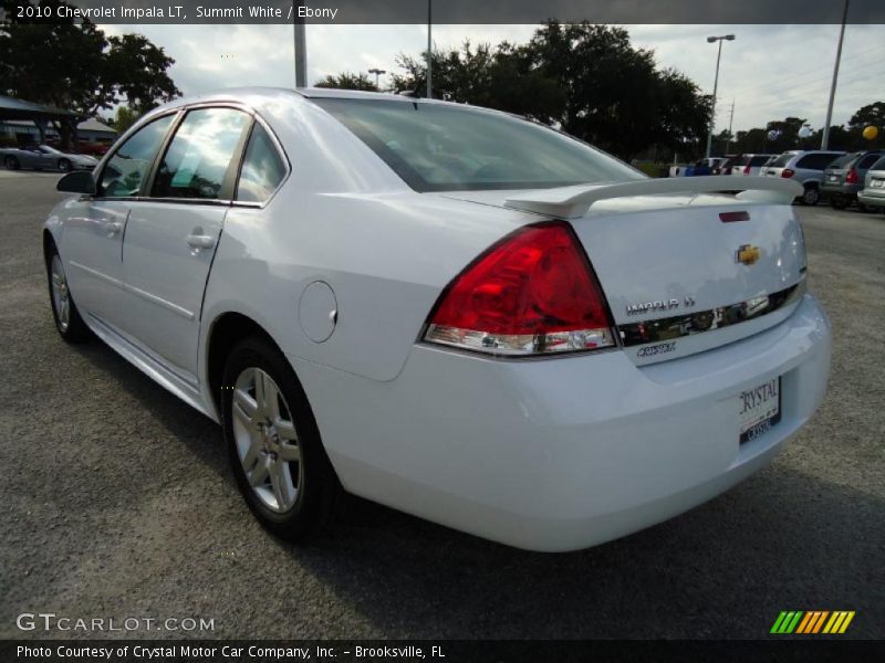 Summit White / Ebony 2010 Chevrolet Impala LT