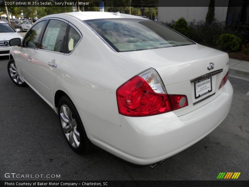 Ivory Pearl / Wheat 2007 Infiniti M 35x Sedan