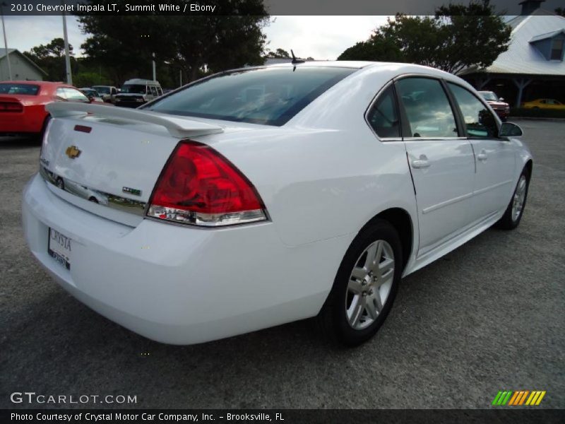 Summit White / Ebony 2010 Chevrolet Impala LT