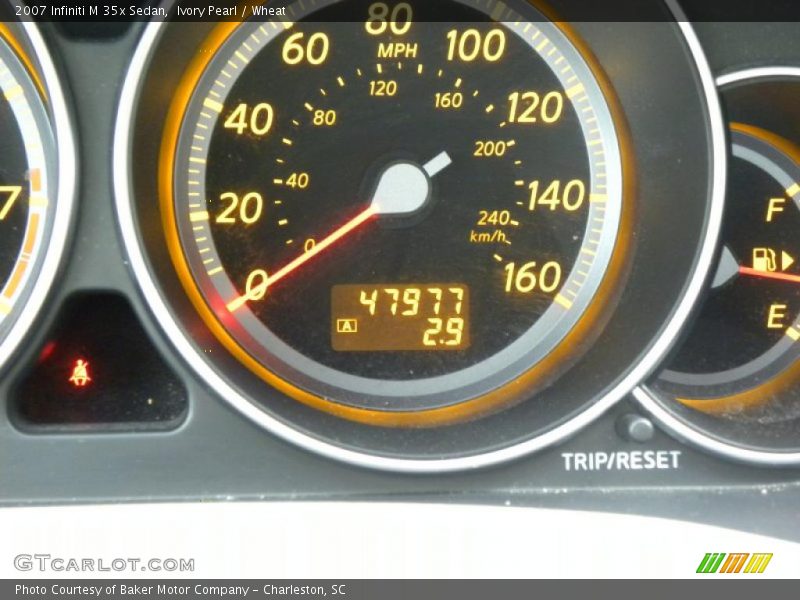 Ivory Pearl / Wheat 2007 Infiniti M 35x Sedan