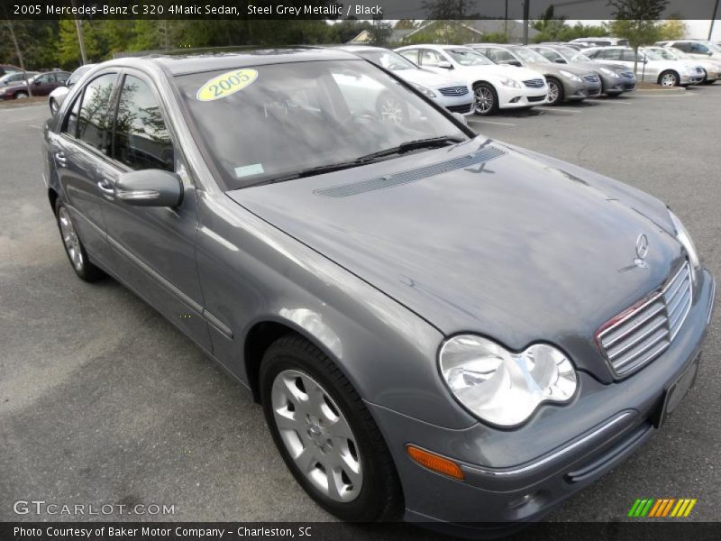 Steel Grey Metallic / Black 2005 Mercedes-Benz C 320 4Matic Sedan