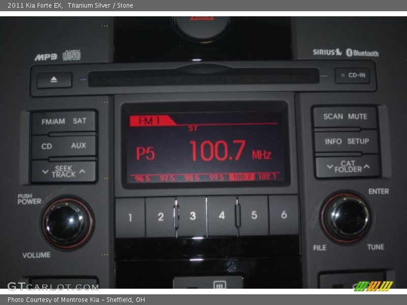 Controls of 2011 Forte EX