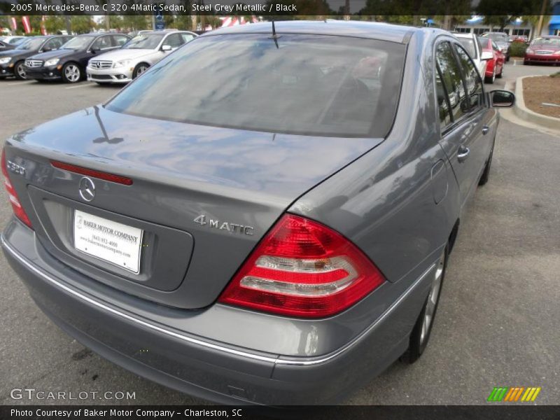 Steel Grey Metallic / Black 2005 Mercedes-Benz C 320 4Matic Sedan