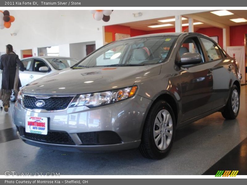 Titanium Silver / Stone 2011 Kia Forte EX