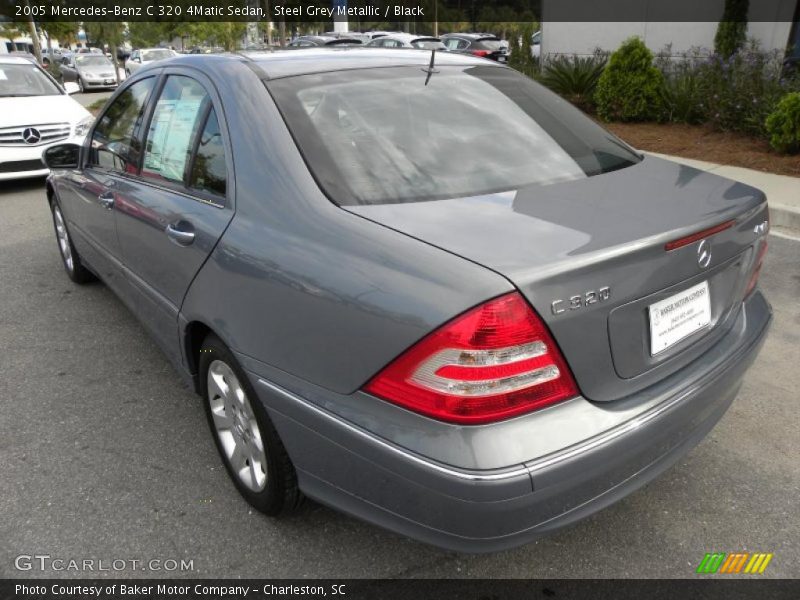 Steel Grey Metallic / Black 2005 Mercedes-Benz C 320 4Matic Sedan