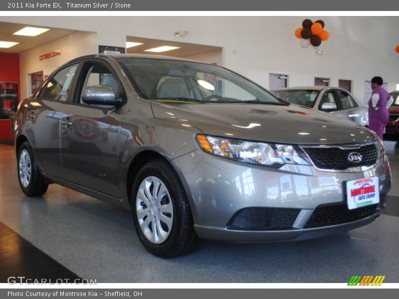 Titanium Silver / Stone 2011 Kia Forte EX