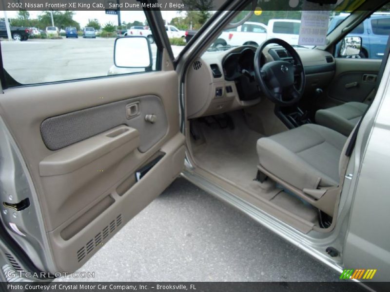  2002 Frontier XE King Cab Beige Interior