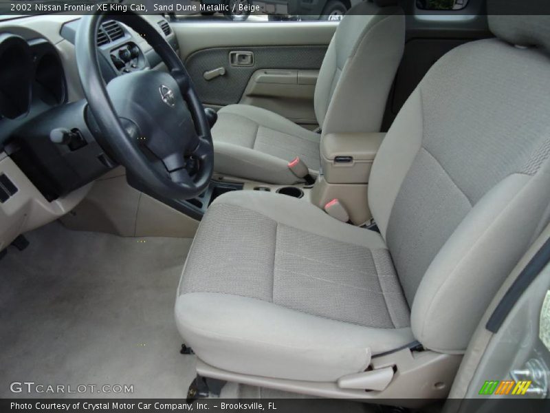  2002 Frontier XE King Cab Beige Interior