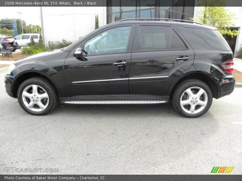 Black / Black 2008 Mercedes-Benz ML 350 4Matic