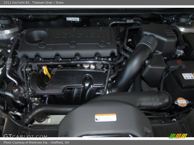  2011 Forte EX Engine - 2.0 Liter DOHC 16-Valve CVVT 4 Cylinder