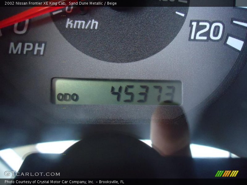 Sand Dune Metallic / Beige 2002 Nissan Frontier XE King Cab