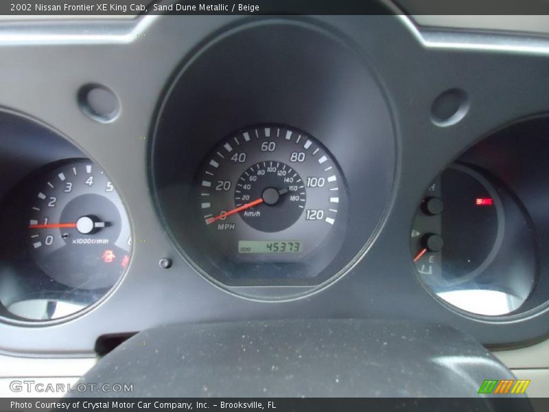  2002 Frontier XE King Cab XE King Cab Gauges