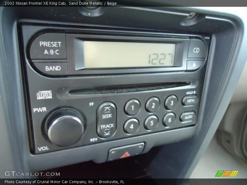 Controls of 2002 Frontier XE King Cab