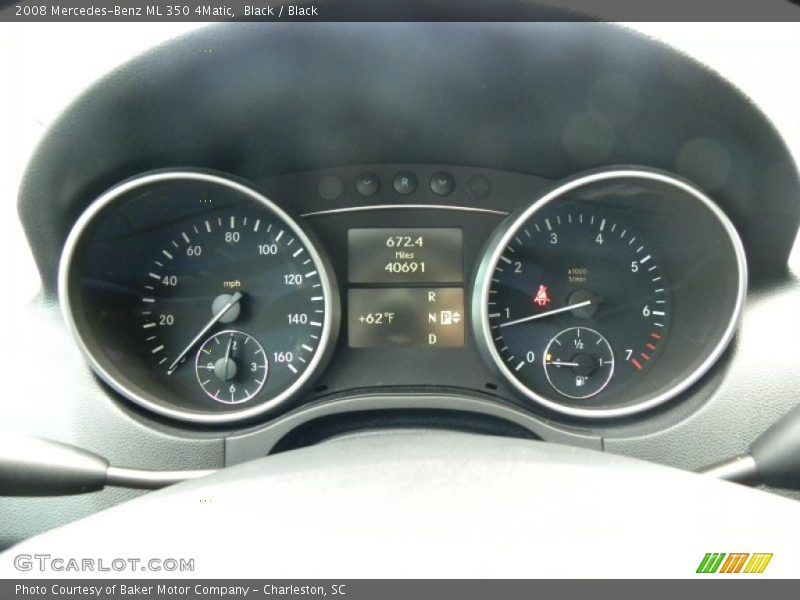 Black / Black 2008 Mercedes-Benz ML 350 4Matic