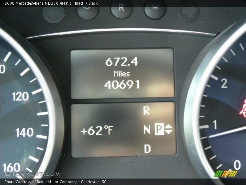 Black / Black 2008 Mercedes-Benz ML 350 4Matic