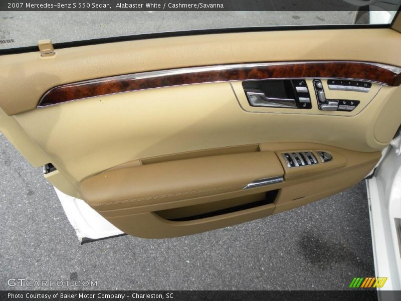 Alabaster White / Cashmere/Savanna 2007 Mercedes-Benz S 550 Sedan