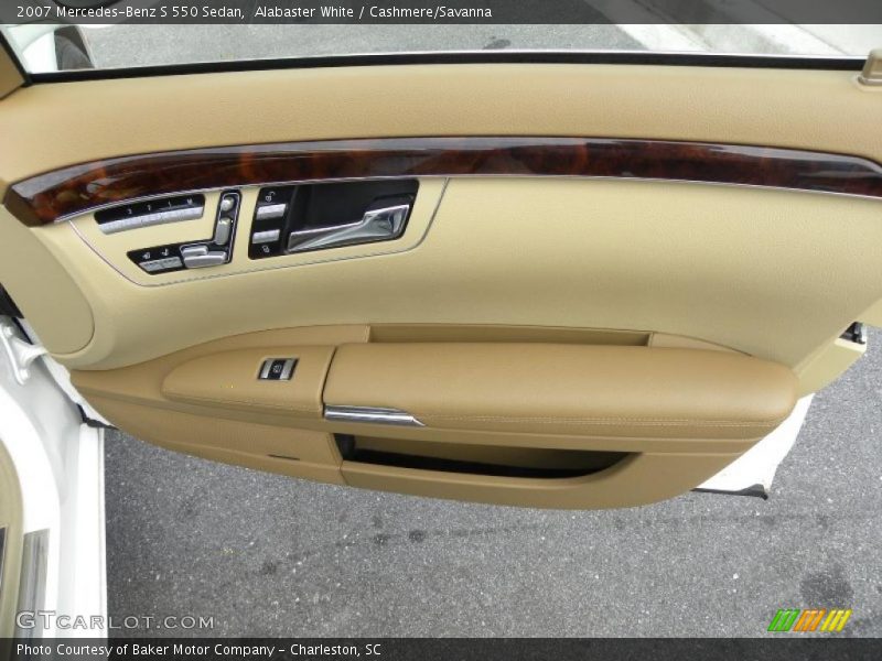 Alabaster White / Cashmere/Savanna 2007 Mercedes-Benz S 550 Sedan