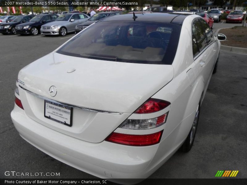 Alabaster White / Cashmere/Savanna 2007 Mercedes-Benz S 550 Sedan