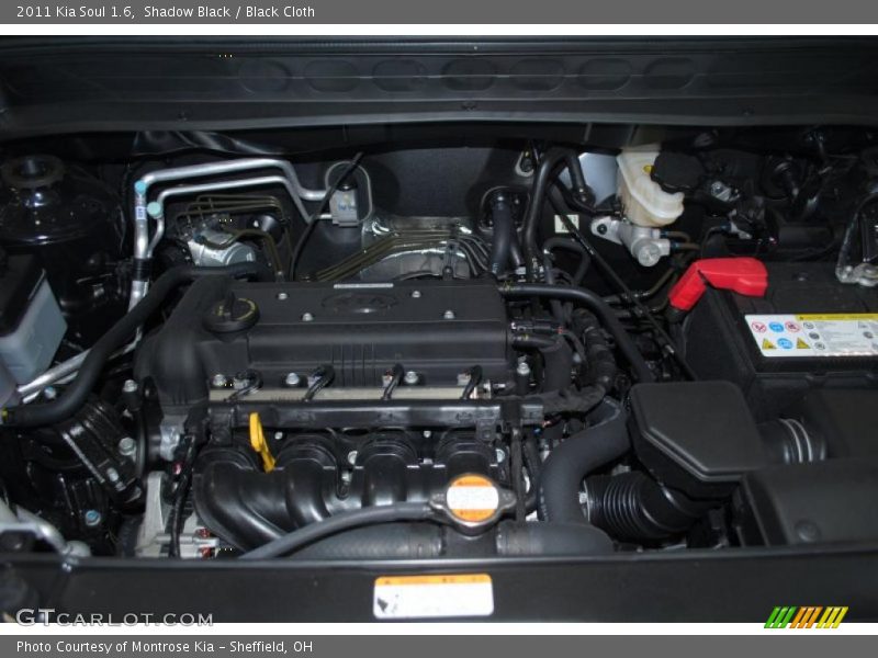  2011 Soul 1.6 Engine - 1.6 Liter DOHC 16-Valve CVVT 4 Cylinder