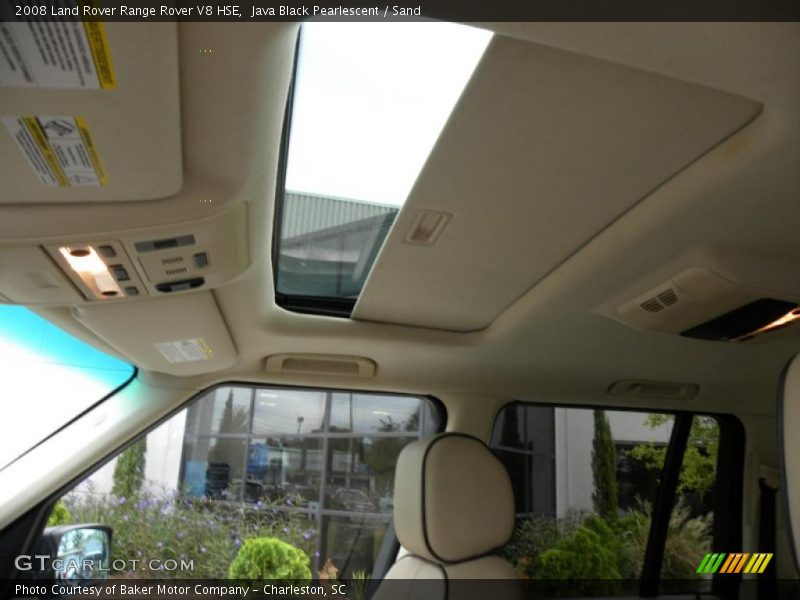 Java Black Pearlescent / Sand 2008 Land Rover Range Rover V8 HSE