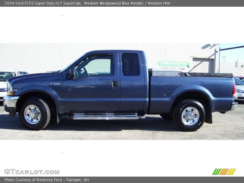 Medium Wedgewood Blue Metallic / Medium Flint 2004 Ford F250 Super Duty XLT SuperCab