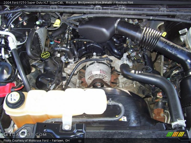 Medium Wedgewood Blue Metallic / Medium Flint 2004 Ford F250 Super Duty XLT SuperCab