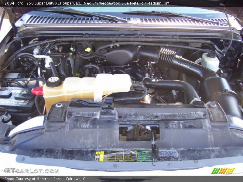 Medium Wedgewood Blue Metallic / Medium Flint 2004 Ford F250 Super Duty XLT SuperCab
