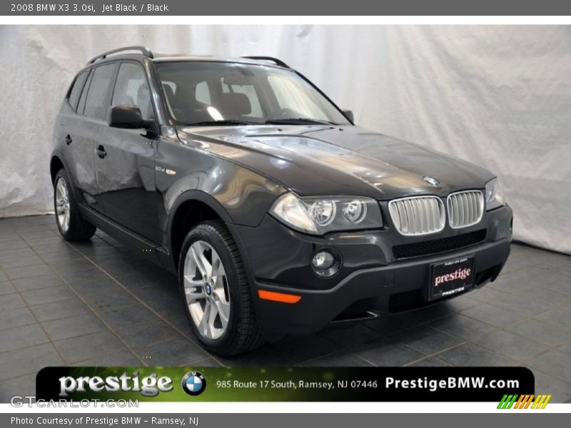 Jet Black / Black 2008 BMW X3 3.0si