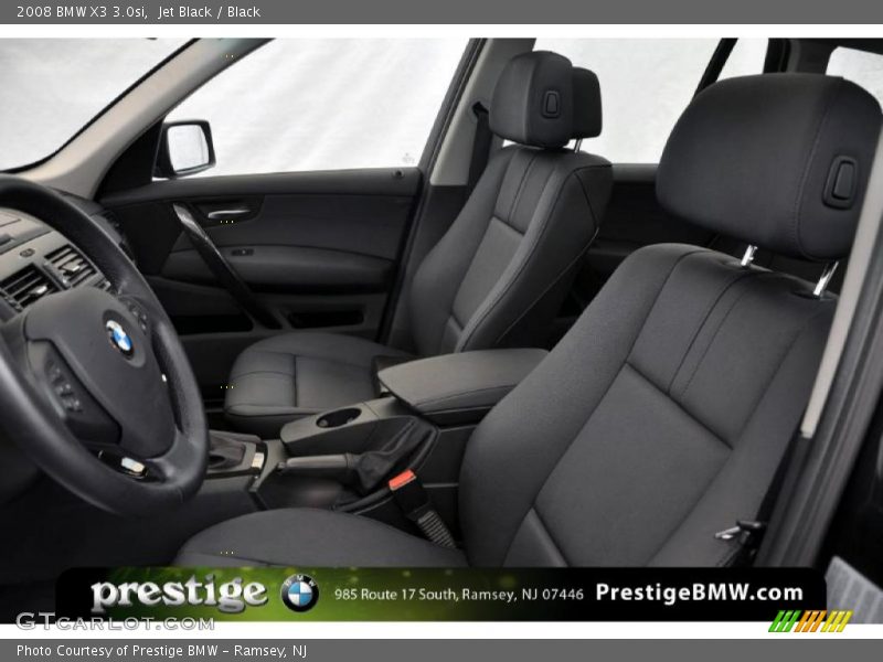 Jet Black / Black 2008 BMW X3 3.0si