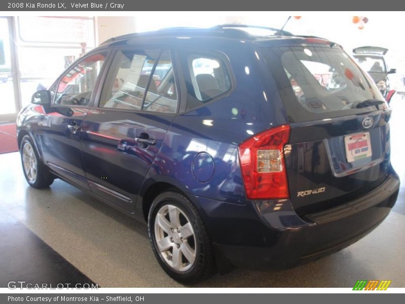 Velvet Blue / Gray 2008 Kia Rondo LX