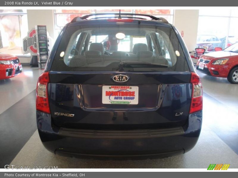 Velvet Blue / Gray 2008 Kia Rondo LX