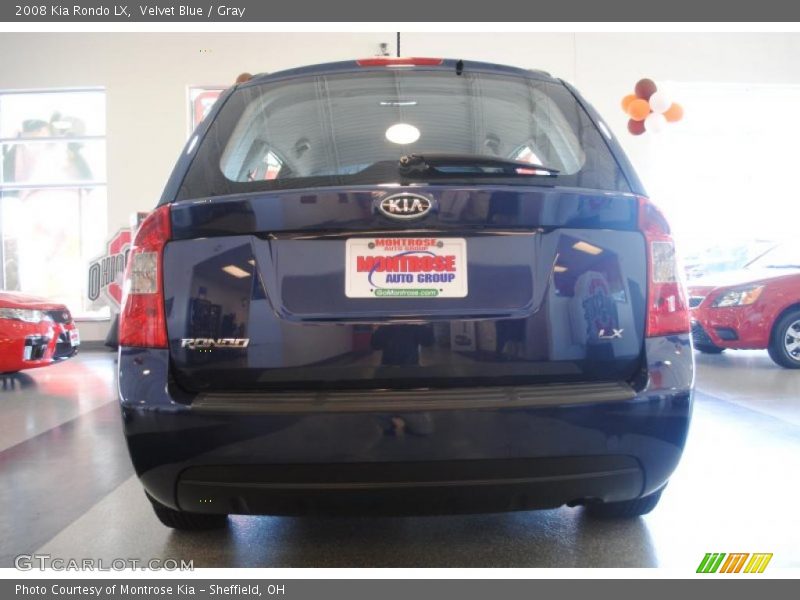 Velvet Blue / Gray 2008 Kia Rondo LX