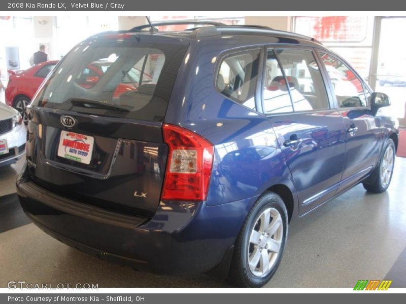 Velvet Blue / Gray 2008 Kia Rondo LX