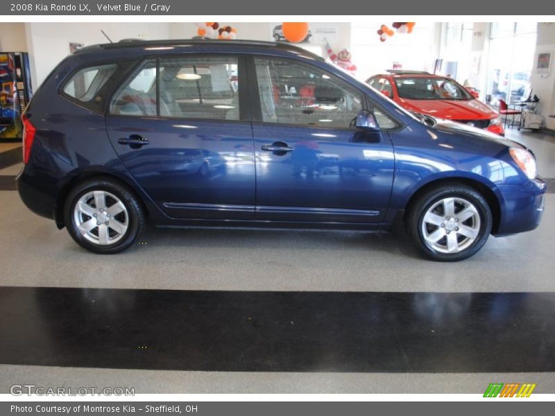 Velvet Blue / Gray 2008 Kia Rondo LX