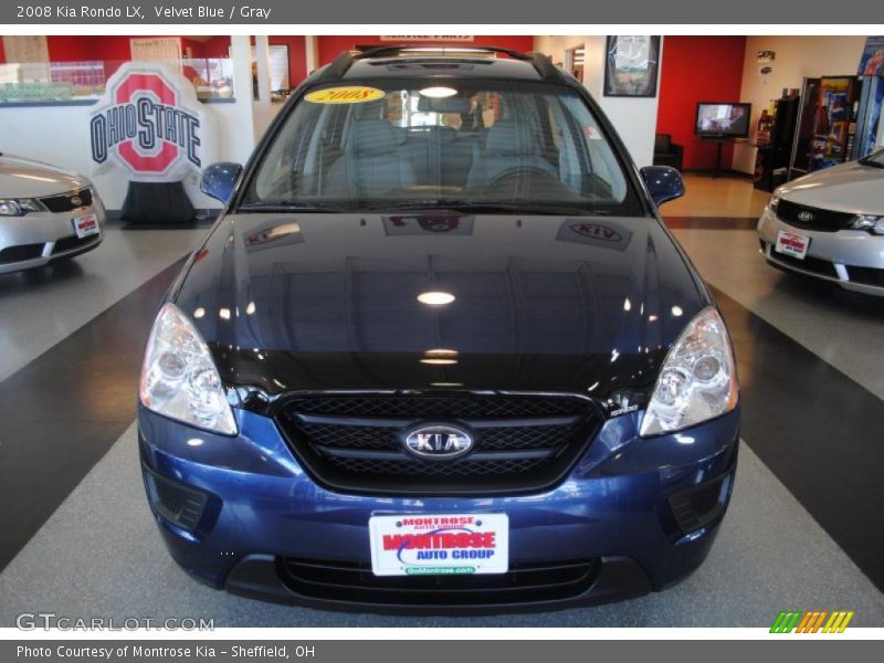 Velvet Blue / Gray 2008 Kia Rondo LX