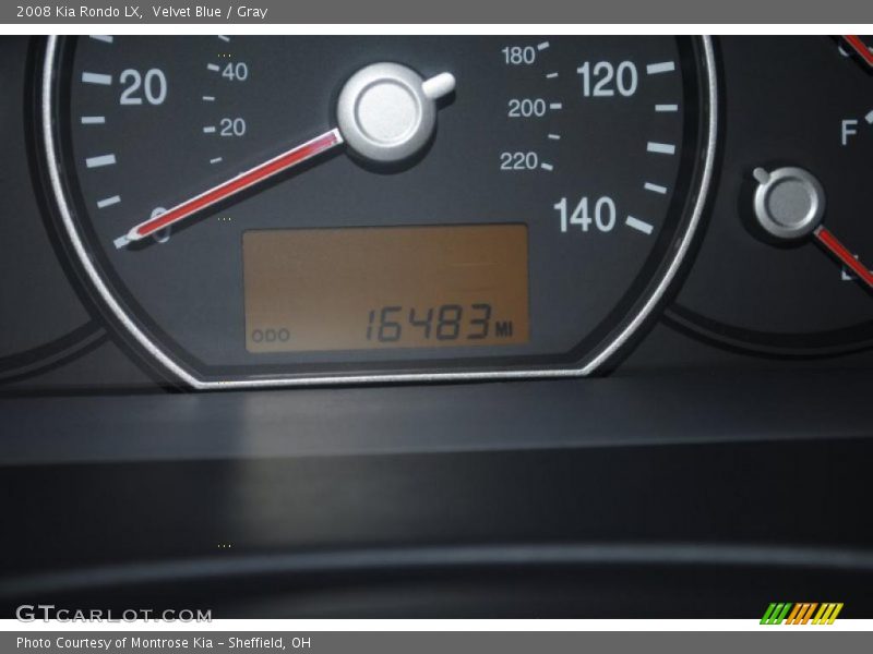 Velvet Blue / Gray 2008 Kia Rondo LX