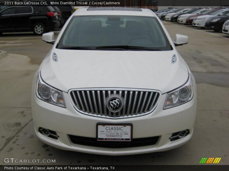 White Diamond Tricoat / Cocoa/Cashmere 2011 Buick LaCrosse CXS