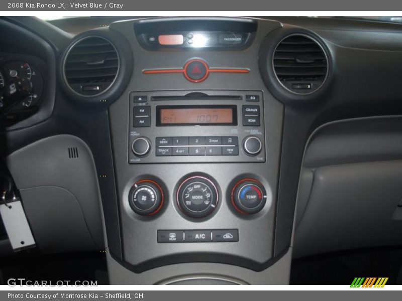 Controls of 2008 Rondo LX