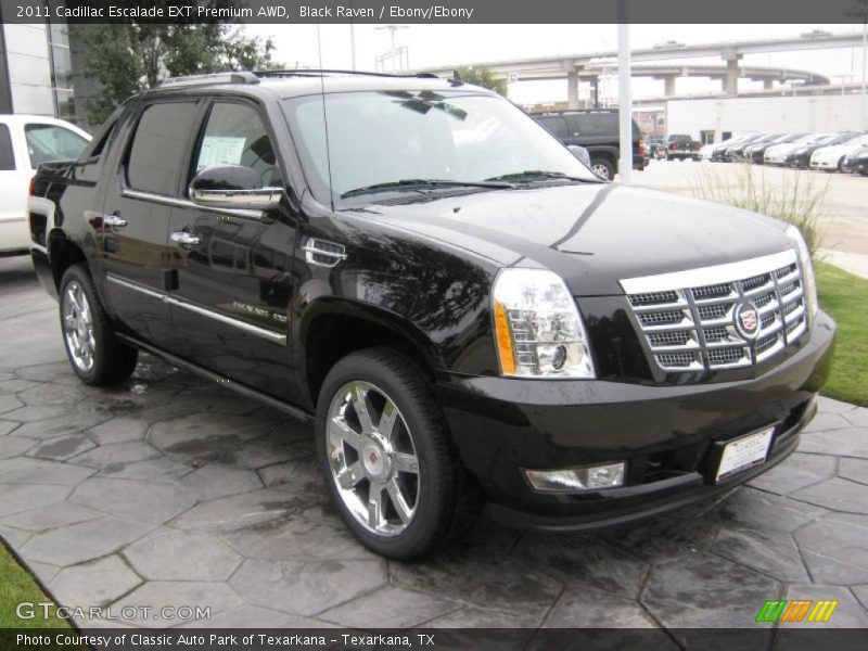 Black Raven / Ebony/Ebony 2011 Cadillac Escalade EXT Premium AWD