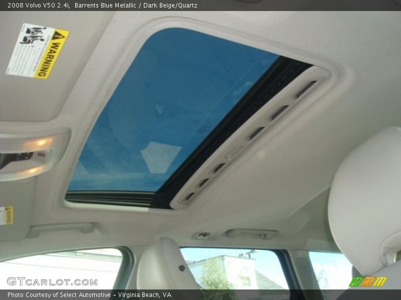 Sunroof of 2008 V50 2.4i